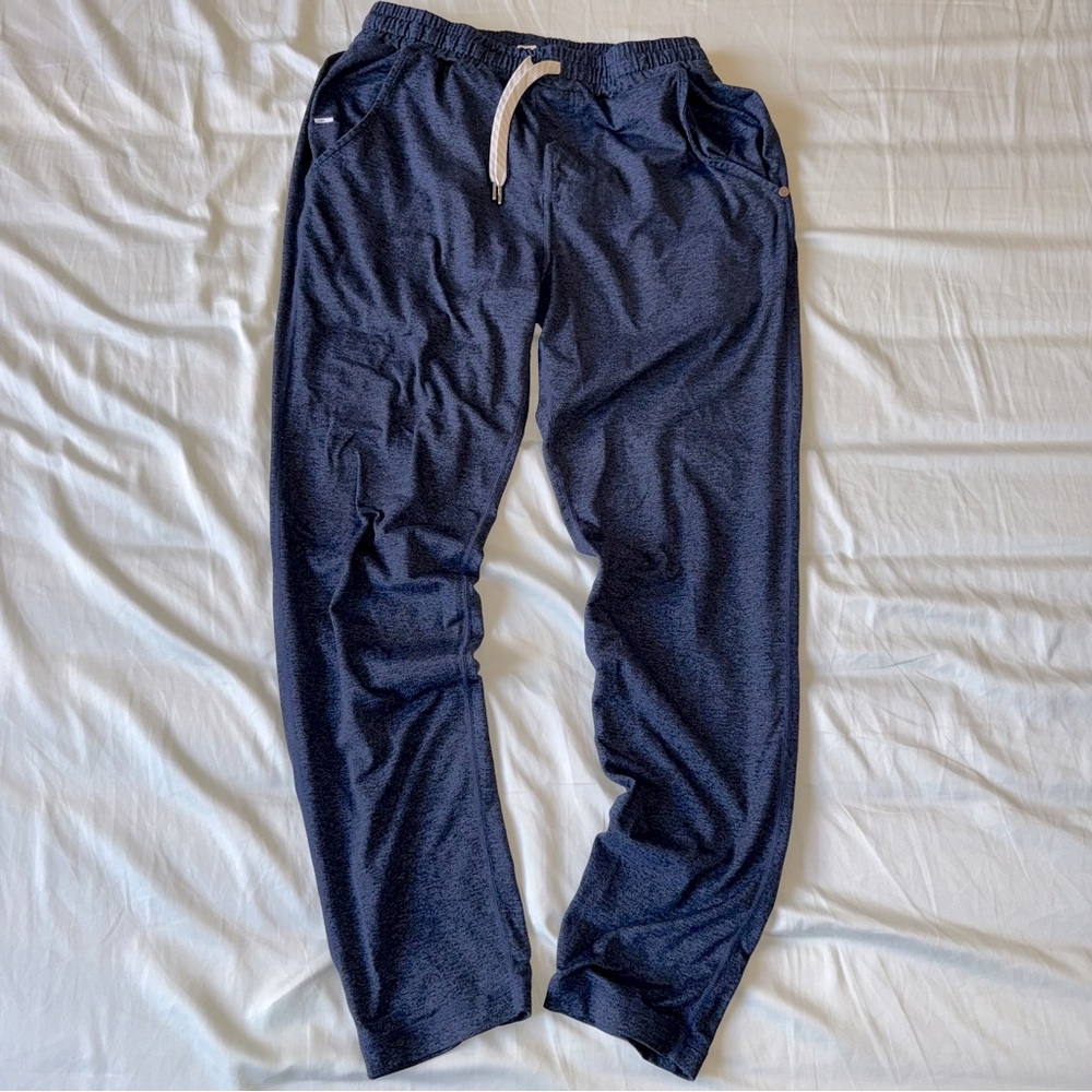 Vuori Ponto Performance Pants size small navy heather